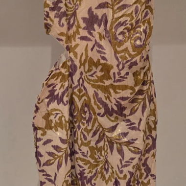 Robe midi en fil lamé