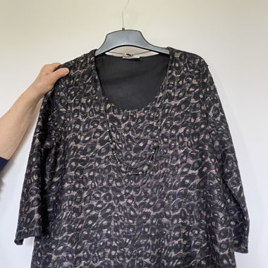 Blouse habillée gris anthracite