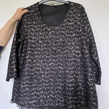 Anthracite Grey Dressy Blouse