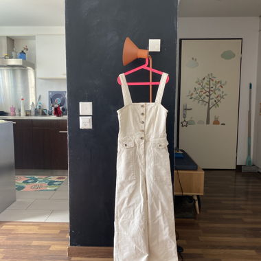 Combinaison en jean beige 