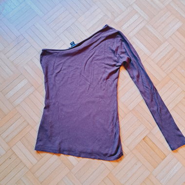 Longsleeve asimmetrico lilla