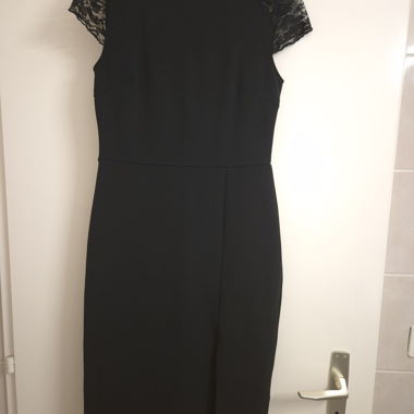 Black dress with lace