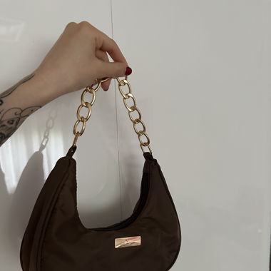 Braune Schultertasche