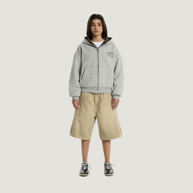 Felpa con zip camo reversibile Trendvision