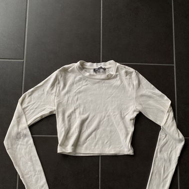 Top blanc cassé