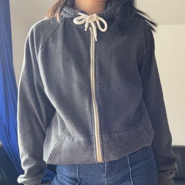 grey hoodiejacket / sweatjacket