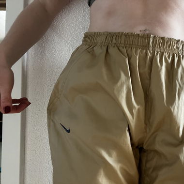 Nike track pants beige