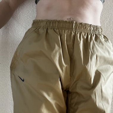 Nike track pants beige