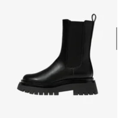 Bottes noires à semelle épaisse