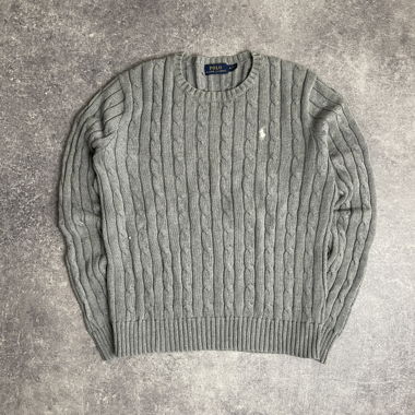 Maglione vintage a trecce Ralph Lauren 
