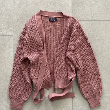 Cardigan en maille rose ONLY