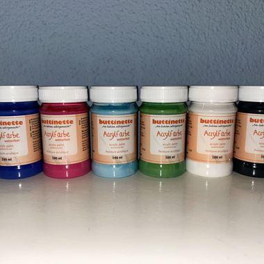 6 Couleurs acryliques Imperméables 