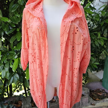 BOHO Hoodie Jäckchen in tollem Korall
