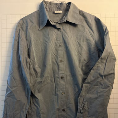 Chemisier bleu clair classique ajusté