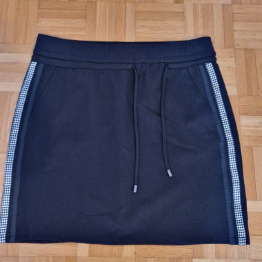 Black Skirt with Drawstring