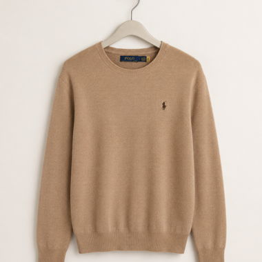 Pull en maille Polo Ralph Lauren beige