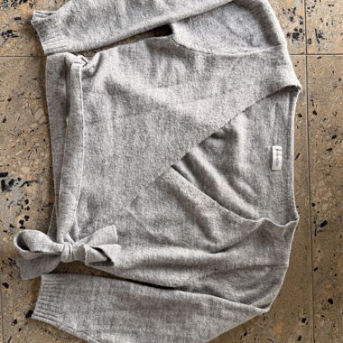 Grey WRAP Cardigan