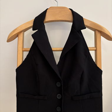 Gilet-camicetta nero