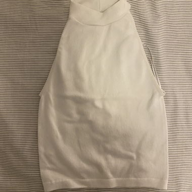 Tank top with high neck