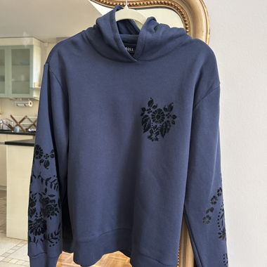 Felpa con cappuccio CAROLL blu navy