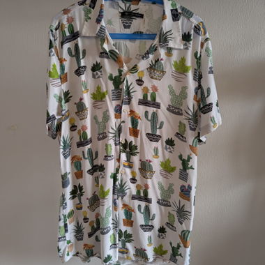 Chemise à motif cactus