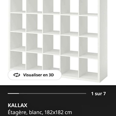 Libreria KALLAX bianca 182x182 cm