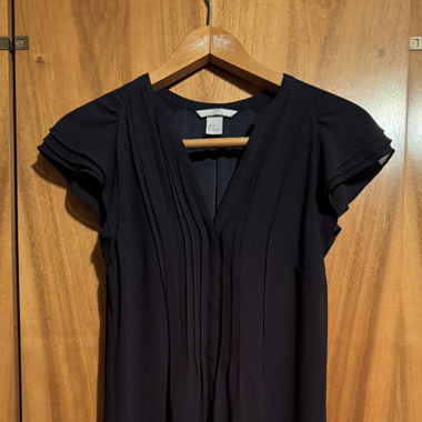 Kleid Tunikakleid Sommerkleid Dunkelblau festlich