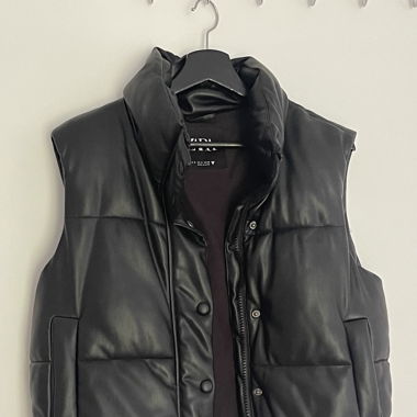 Zara Leder Gilet/Weste