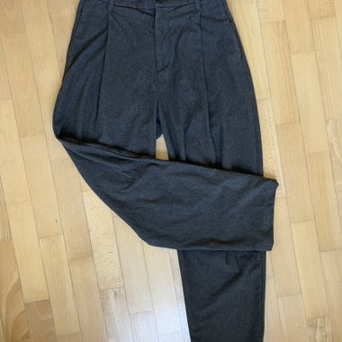 Pantaloni in tessuto marrone scuro, taglia S/M