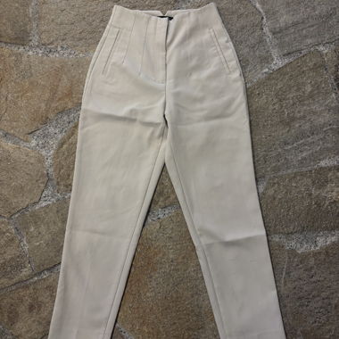 ZARA Beige Fabric Trousers