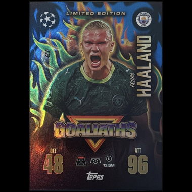 Carte Topps Match Attax d’Erling Haaland