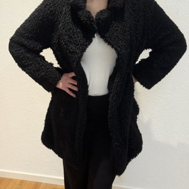 Manteau Teddy noir