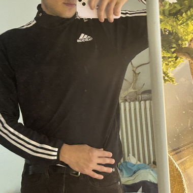 Adidas Longsleeve mit Reissverschluss am Kragen