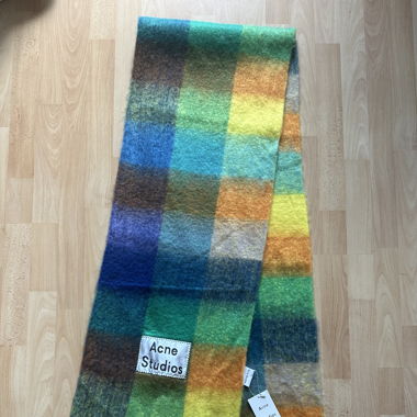 Acne Studios Schal bunt karriert