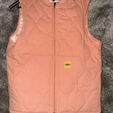 Corteiz Quilted Pink Vest size M