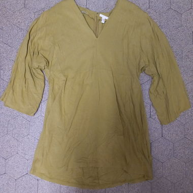 Apple-green Viscose Tunic Dress