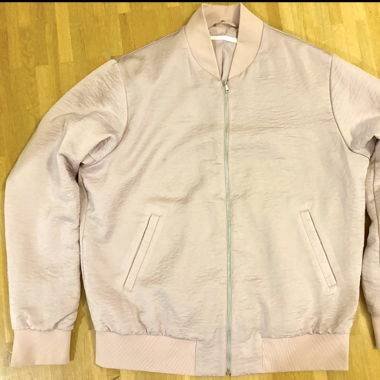 Veste vintage rose à fermeture éclair