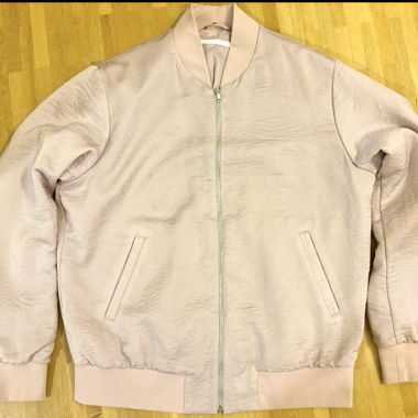 Veste vintage rose à fermeture éclair