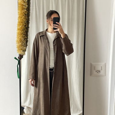 Manteau effet daim