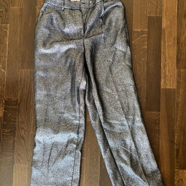 Pants with Metallic Look