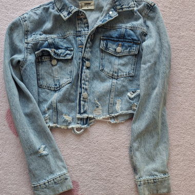 Giacca di jeans cropped