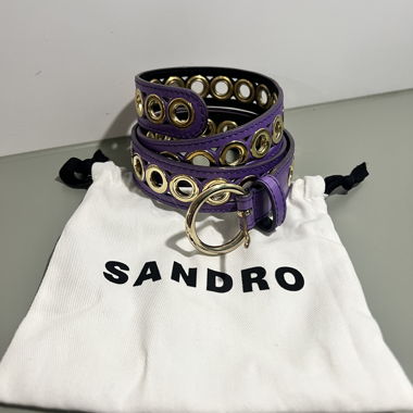 Sandro Ledergürtel in Violett