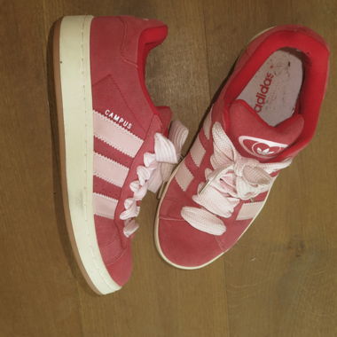 Red Pink Adidas Campus