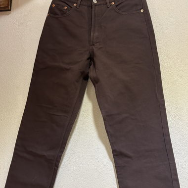 braune Jeans Hose