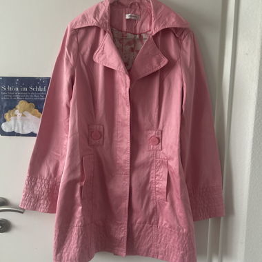 vintage ORSAY pink trenchcoat