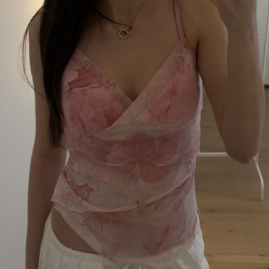 Pink camisole
