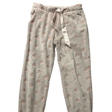 Heart Pyjama Pants – Flauschige Baby Pink