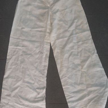 Weisse Leinenhosen G. 34