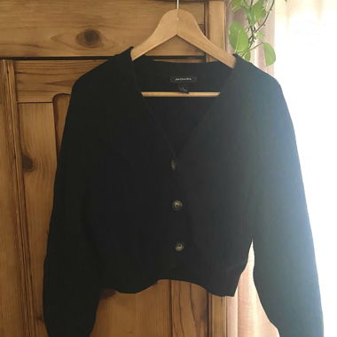 Black knitted jacket & nike sb sweatshirt