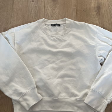 Felpa Zara bianco